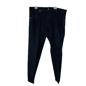 Linea Uomo Jeans Men 42x30 Relaxed Straight (Actual 42x29) Denim Black Work Wear